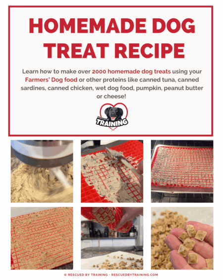 farmers dog treats using silicone mat